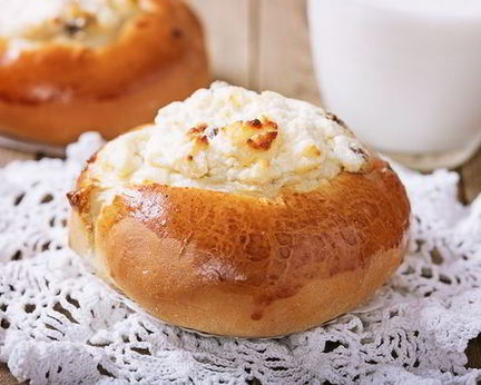 Булочки с творожным сыром