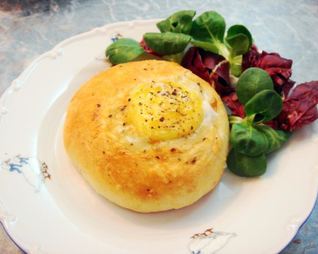 Быстрые булочки к чаю с яйцом