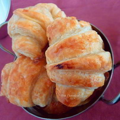 Круассаны с миндальным кремом