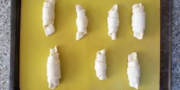 круассаны с шоколадной маковой начинкой