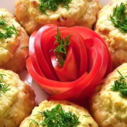 Мясные ватрушки с творогом