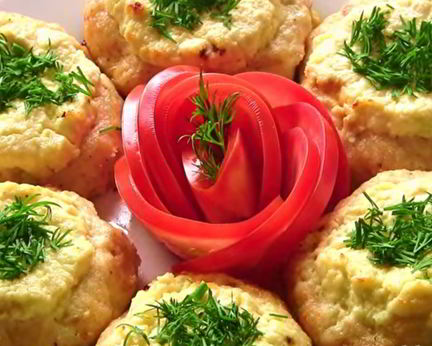 Мясные ватрушки с творогом