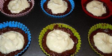 шоколадные капкейки-ватрушки