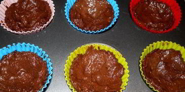 шоколадные капкейки-ватрушки