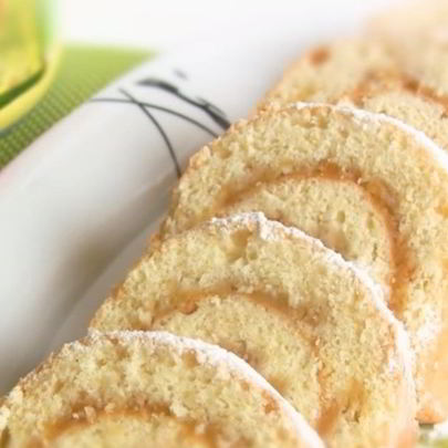 Быстрый яблочный рулет