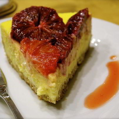 Чизкейк на рикотте с апельсинами