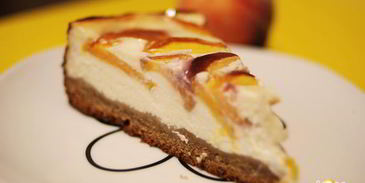 чизкейк персики в облаках