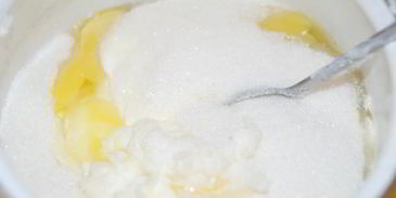 чизкейк персики в облаках