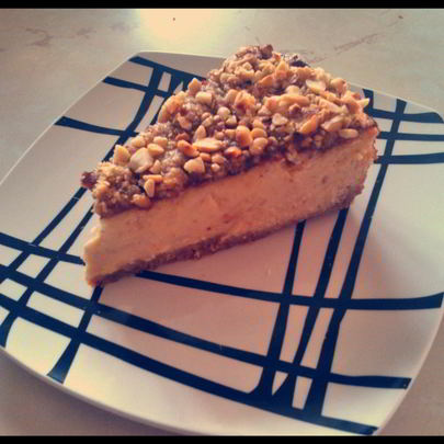Чизкейк с арахисовой пастой