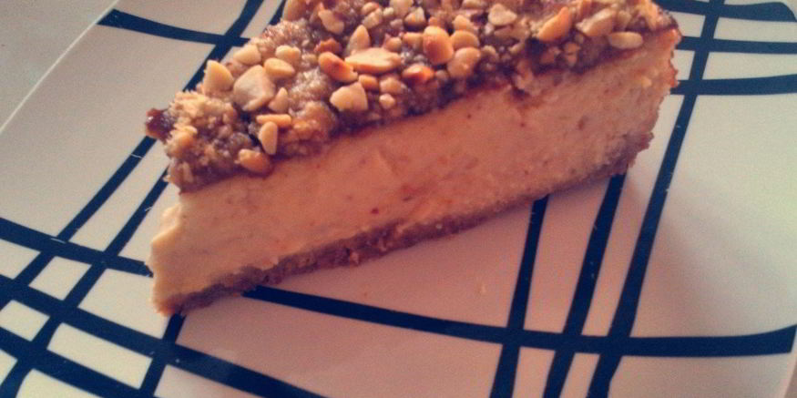 Рецепт чизкейка с арахисовой пастой