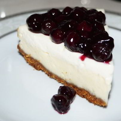 Чизкейк с черникой