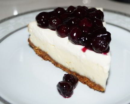 Чизкейк с черникой