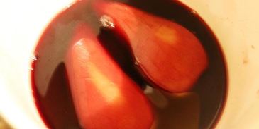 чизкейк с голубым сыром и пьяной грушей