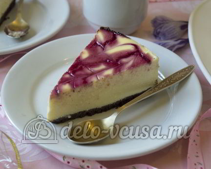 Чизкейк с малиной