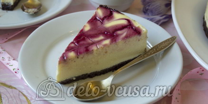 Рецепт чизкейка с малиной