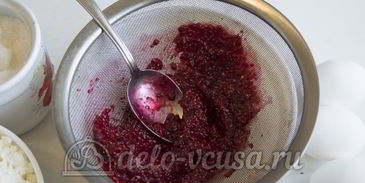 чизкейк с малиной