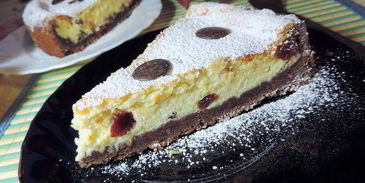 чизкейк с пьяной клюквой