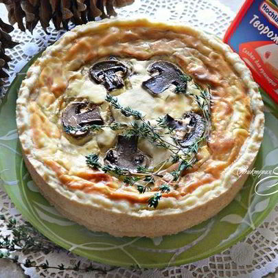 Грибной закусочный чизкейк