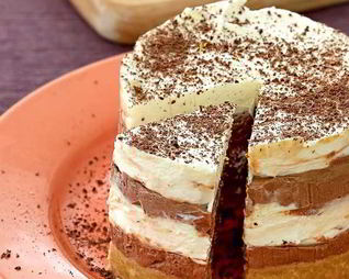 Холодные полосатые чизкейки