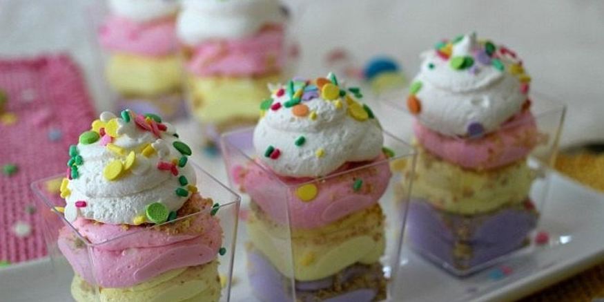 Рецепт трайфла чизкейк с сушеной вишней, апельсином и цветками лаванды