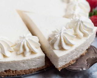 Ванильный чизкейк без выпечки