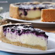 Рецепт Ванильного чизкейка с голубикой