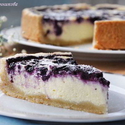 Ванильный чизкейк с голубикой