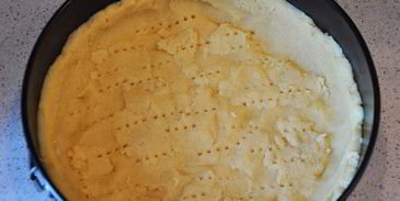 ванильный чизкейк с голубикой