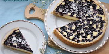 ванильный чизкейк с голубикой