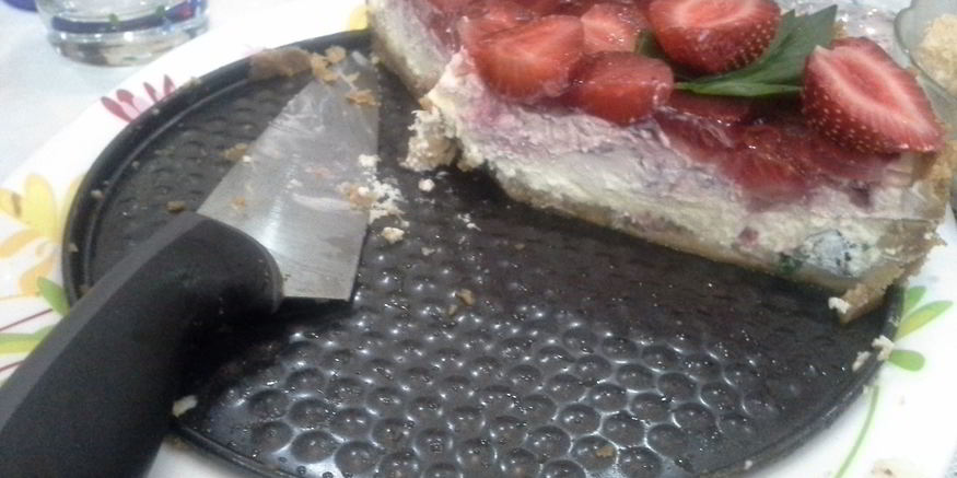 Рецепт воздушного клубничного чизкейка