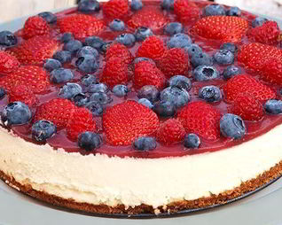 Ягодный чизкейк без выпекания