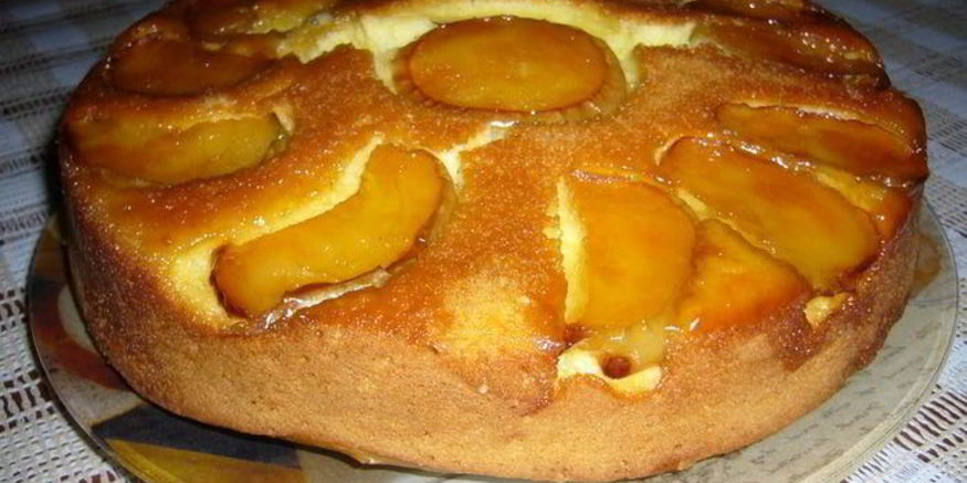 Рецепт ароматного апельсиново-лимонный кекс с яблоками