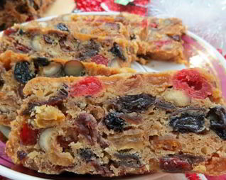 Фруктовый рождественский кекс