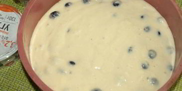 йогуртовый кекс с голубикой