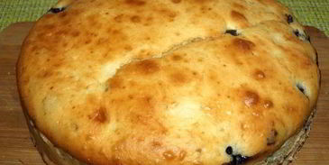 йогуртовый кекс с голубикой