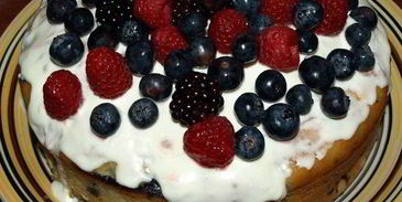 йогуртовый кекс с голубикой