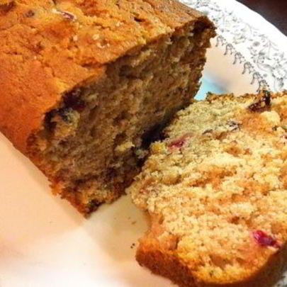 Кекс с брусникой