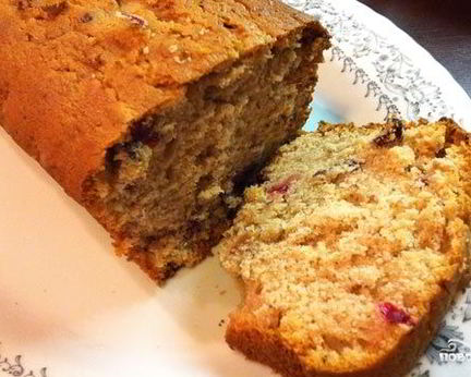Кекс с брусникой