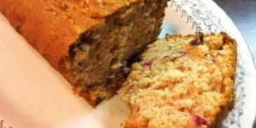 кекс с брусникой