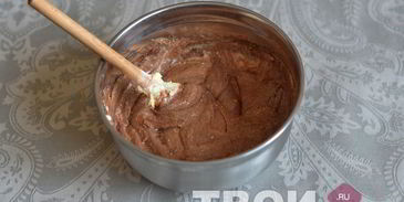 кекс с шоколадно-ореховой пастой