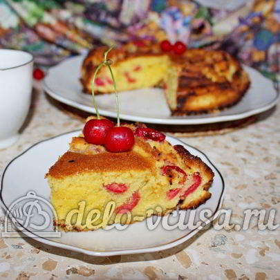 Кекс с вишней
