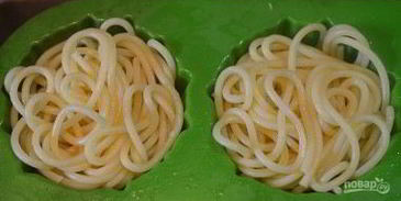 кексики из спагетти с фрикадельками