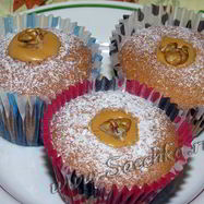 Рецепт Кексов с орехами и сгущенкой