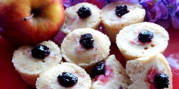 кексы с яблоками за 3 минуты