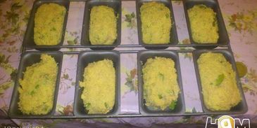 куриные кексы со стручковой фасолью до-ре-ми