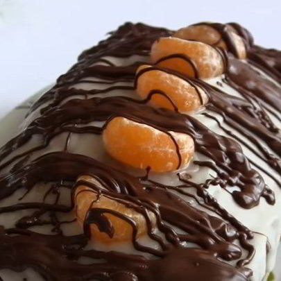 Мандариновый кекс-пирог