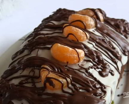 Мандариновый кекс-пирог