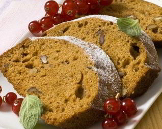 Медовый кекс с орехами в мультиварке