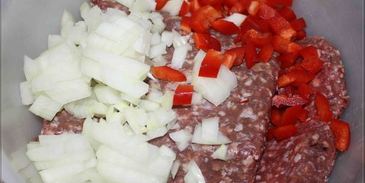 мясной кекс с грибами лесная полянка