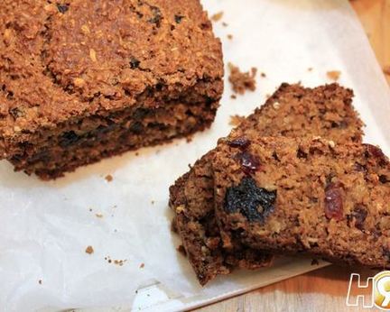 Овсяный кекс с черносливом, апельсином и имбирем